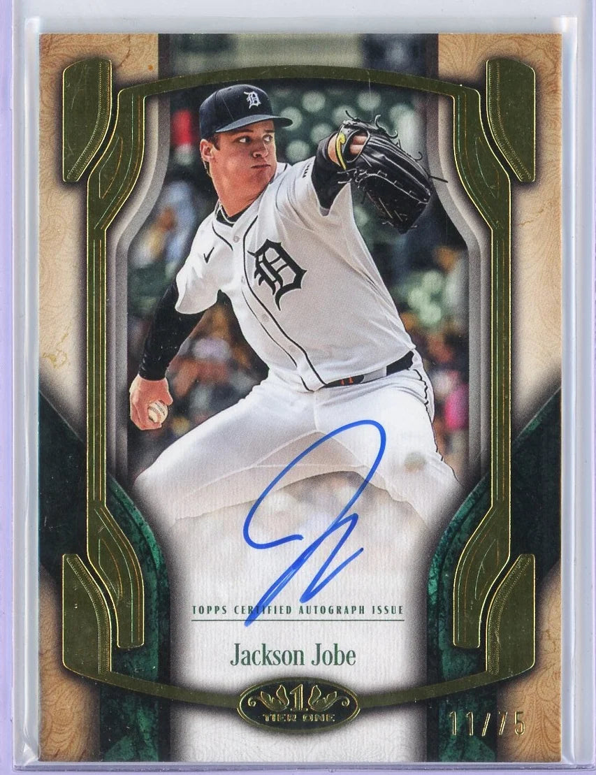 Jackson Jobe 2026 Topps Tier One #BOA-JJ Break Out Auto #'d /75