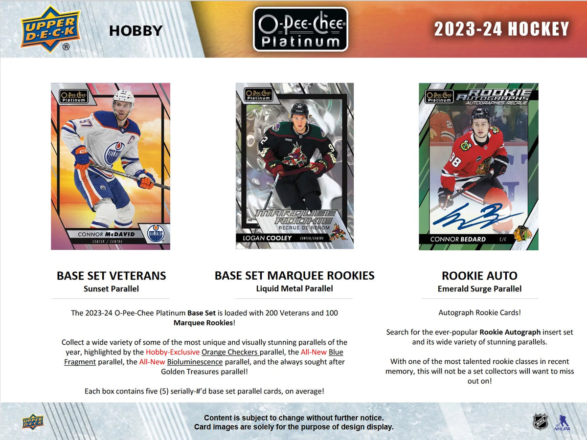 2023-24 O-Pee-Chee Platinum Hockey Hobby Box