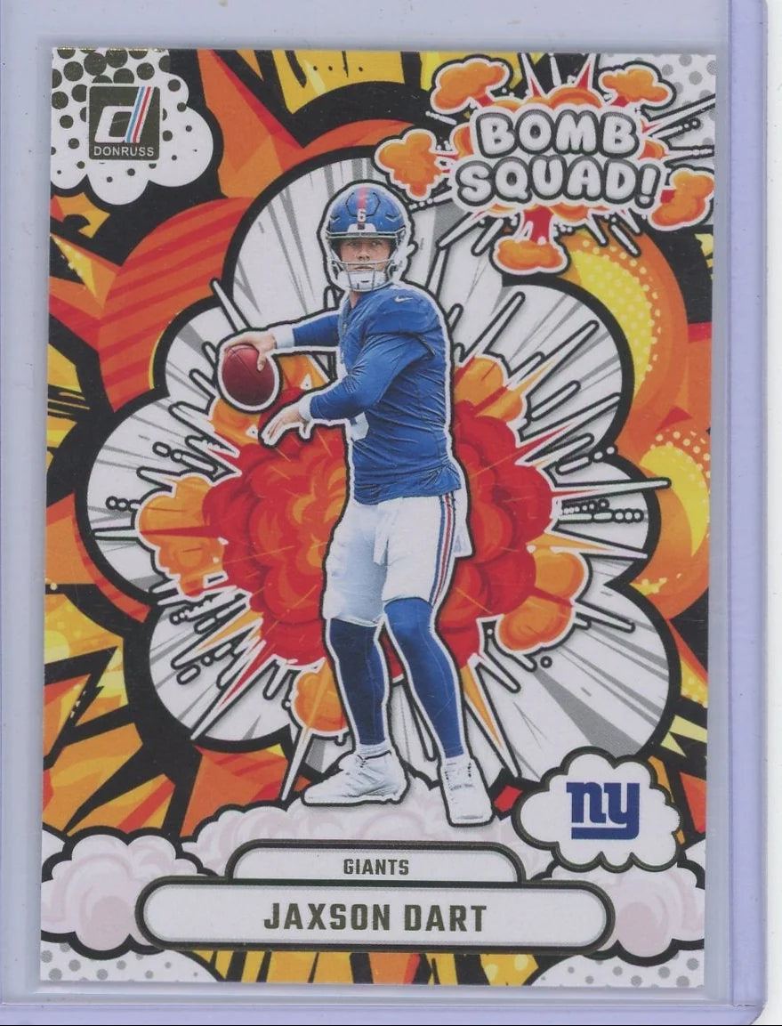 Jaxson Dart 2025 Panini Donruss Football Bomb Squad RC