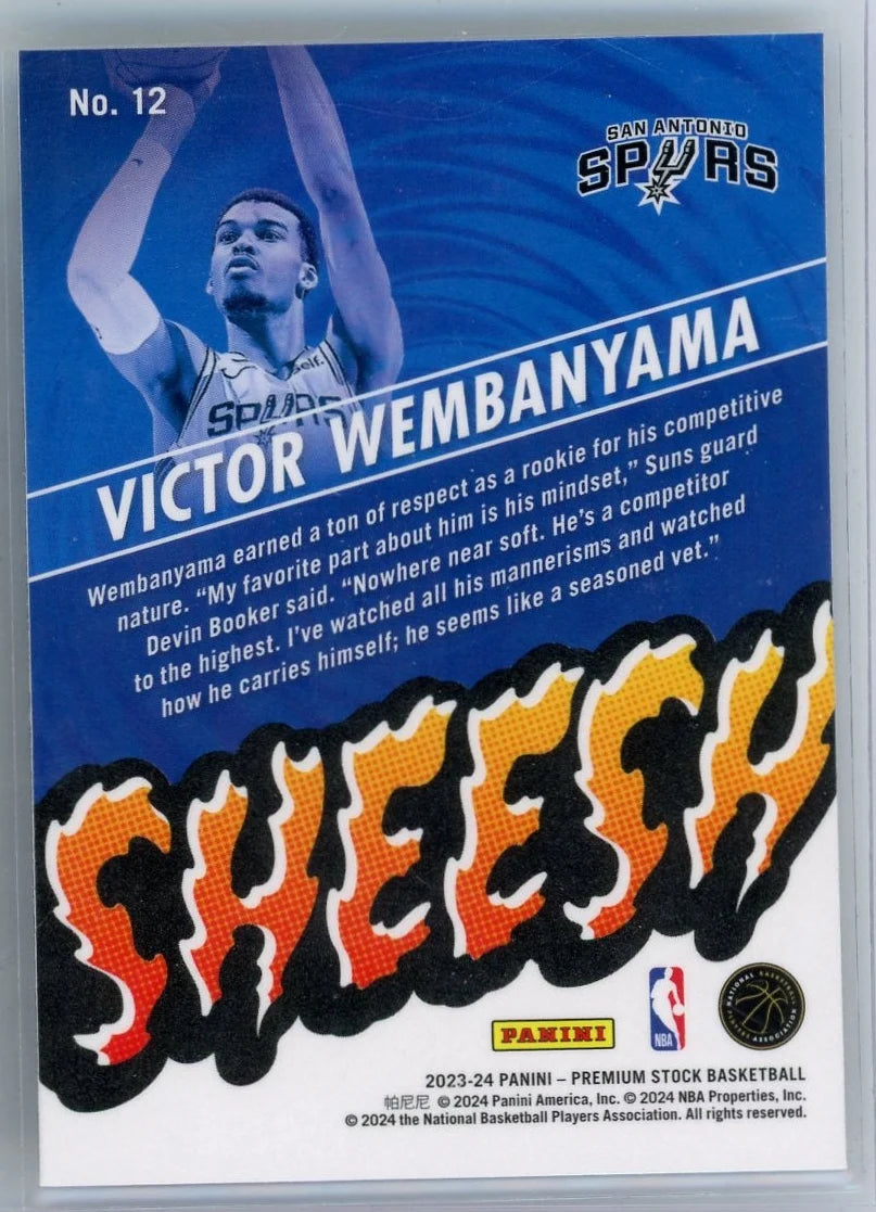 Victor Wembanyama 23-24 NBA Hoops Sheesh Incert No. 12