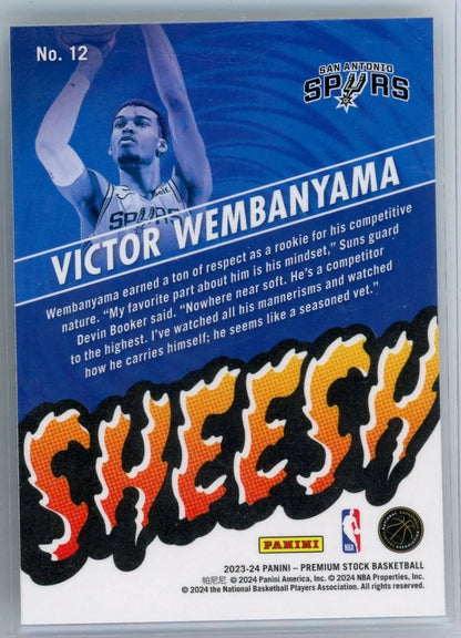 Victor Wembanyama 23-24 NBA Hoops Sheesh Incert No. 12