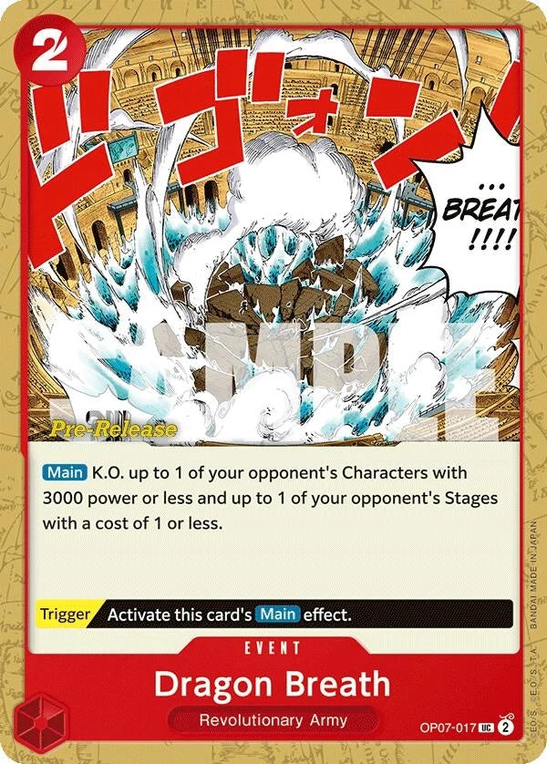 Dragon Breath (OP07-017) (500 Years in the Future Pre-Release Cards) (OP07 PRE)