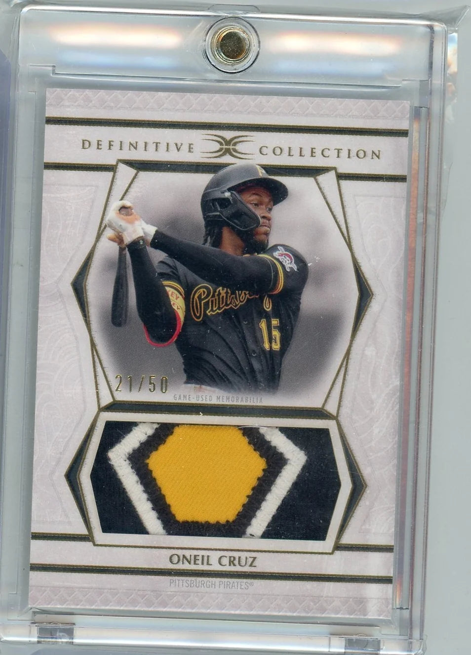 Oneil Cruz 2025 Topps Definitive Patch #'d 21/50