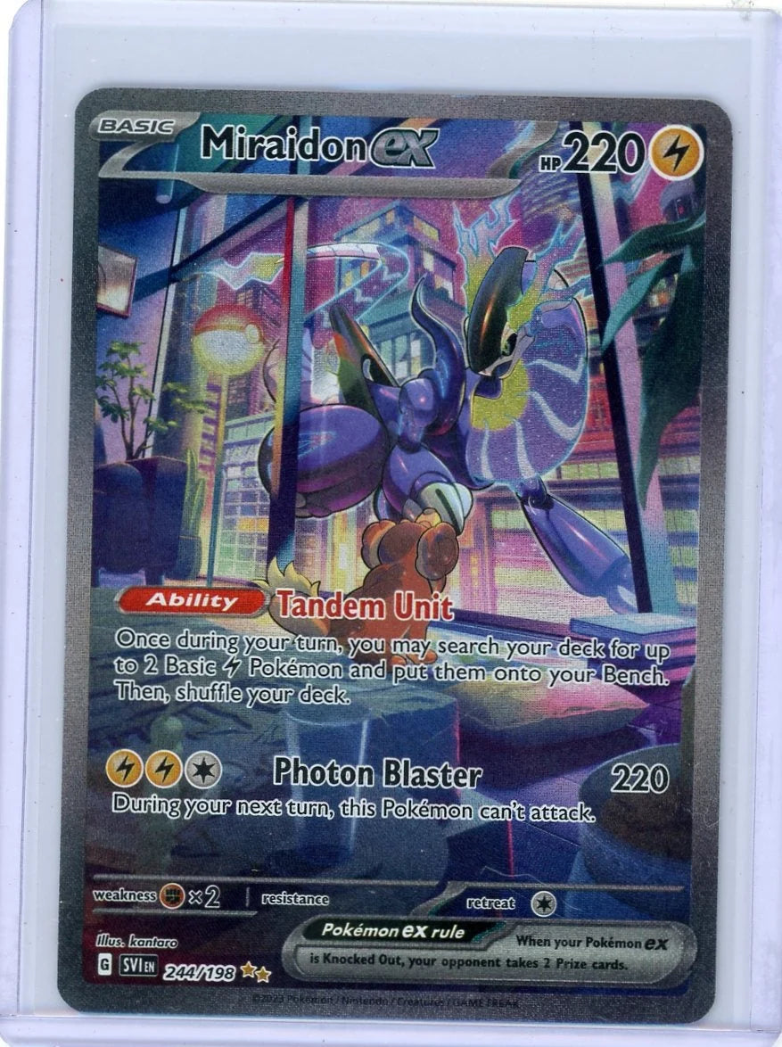 Miraidon ex Pokémon Scarlet & Violet Special Illustration Rare #244/198