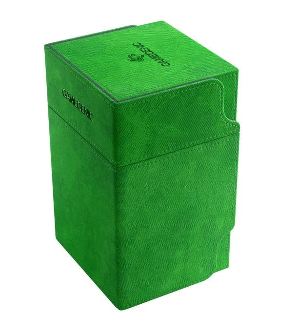 GameGenic Watchtower Convertible Deck Box - Green (Holds 100+)
