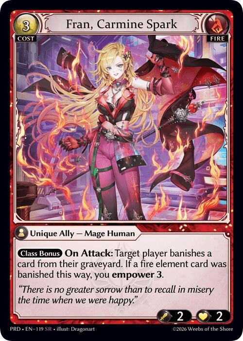 Fran, Carmine Spark (119) (.asphodel/paradise) (PRD)