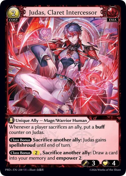 Judas, Claret Intercessor (230) (.asphodel/paradise) (PRD)