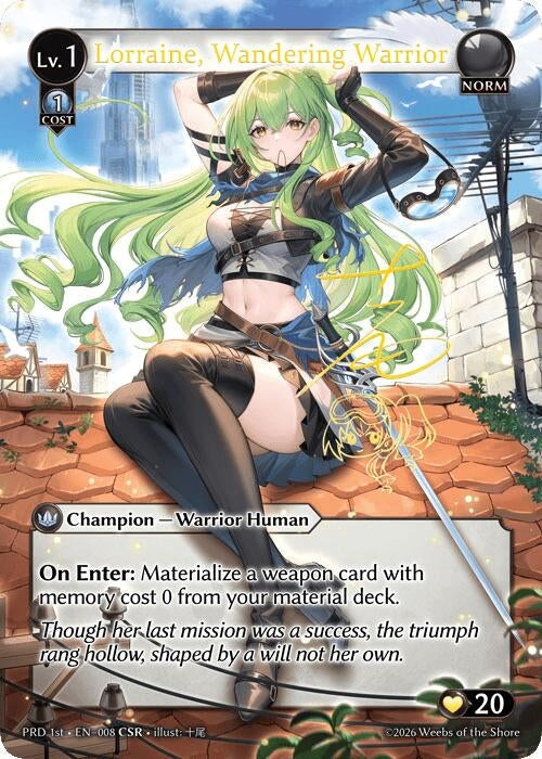 Lorraine, Wandering Warrior (CSR) (008) (.asphodel/paradise) (PRD)