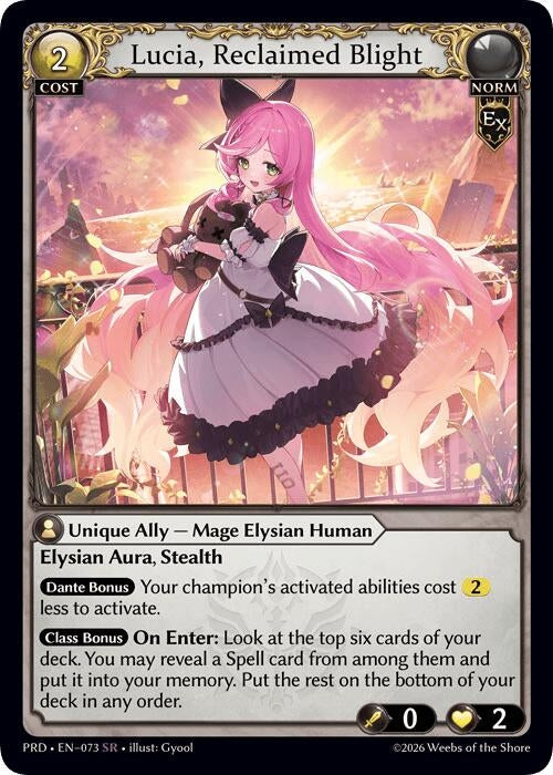Lucia, Reclaimed Blight (073) (.asphodel/paradise) (PRD)