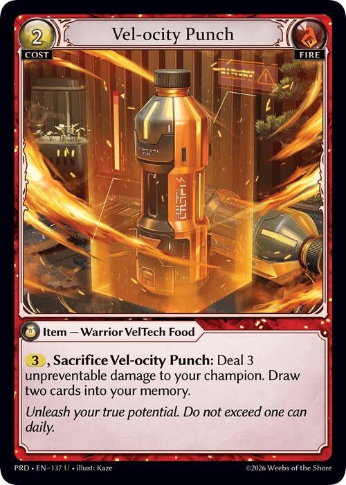 Vel-ocity Punch (137) (.asphodel/paradise) (PRD)