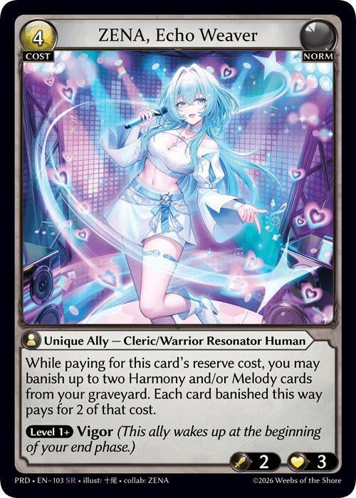 ZENA, Echo Weaver (103) (.asphodel/paradise) (PRD)