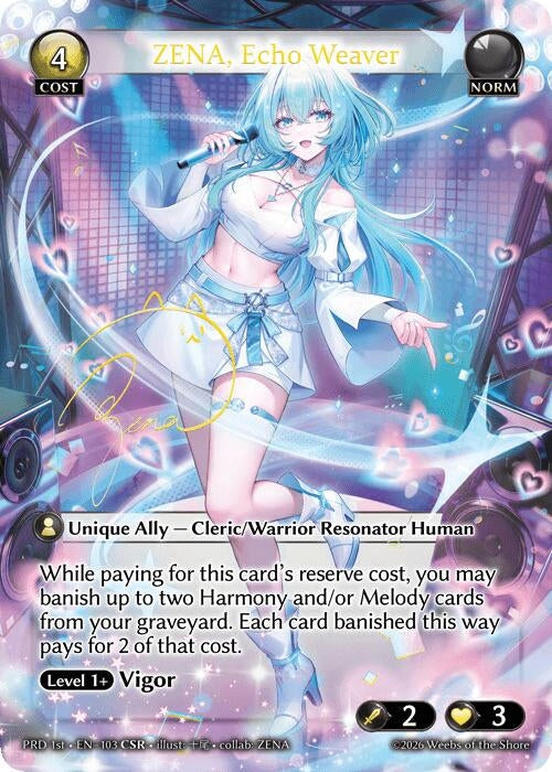ZENA, Echo Weaver (CSR) (103) (.asphodel/paradise) (PRD)
