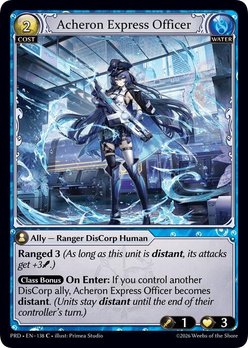 Acheron Express Officer (Interference Curio Foil) (138) (.asphodel/paradise) (PRD)