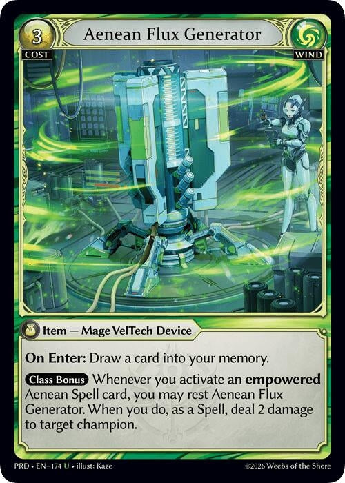 Aenean Flux Generator (Interference Curio Foil) (174) (.asphodel/paradise) (PRD)