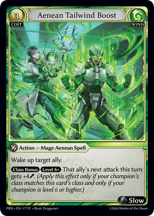 Aenean Tailwind Boost (Interference Curio Foil) (177) (.asphodel/paradise) (PRD)