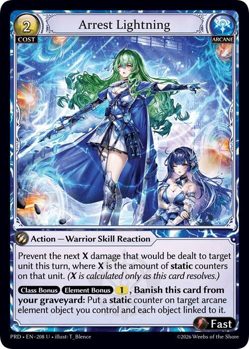 Arrest Lightning (Interference Curio Foil) (208) (.asphodel/paradise) (PRD)