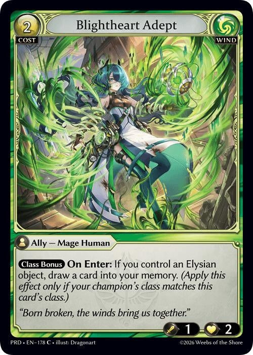 Blightheart Adept (Interference Curio Foil) (178) (.asphodel/paradise) (PRD)