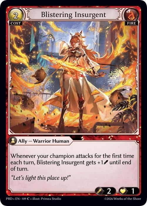 Blistering Insurgent (Interference Curio Foil) (109) (.asphodel/paradise) (PRD)