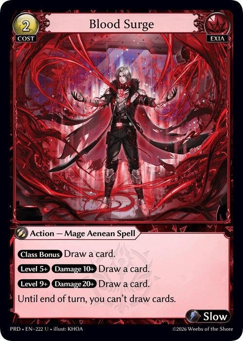 Blood Surge (Interference Curio Foil) (222) (.asphodel/paradise) (PRD)