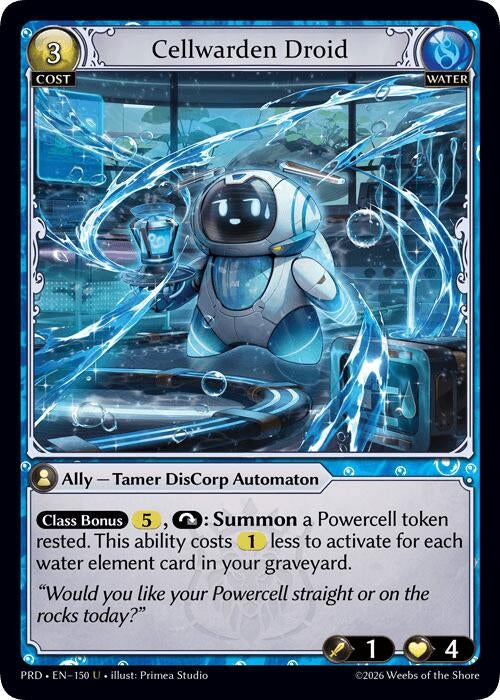 Cellwarden Droid (Interference Curio Foil) (150) (.asphodel/paradise) (PRD)