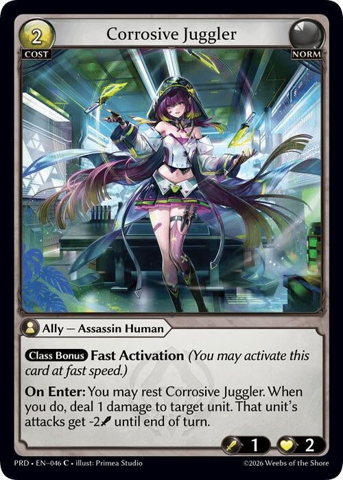Corrosive Juggler (Interference Curio Foil) (046) (.asphodel/paradise) (PRD)