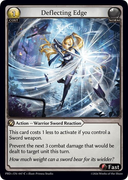 Deflecting Edge (Interference Curio Foil) (047) (.asphodel/paradise) (PRD)