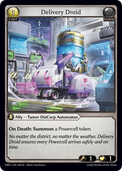 Delivery Droid (Interference Curio Foil) (049) (.asphodel/paradise) (PRD)