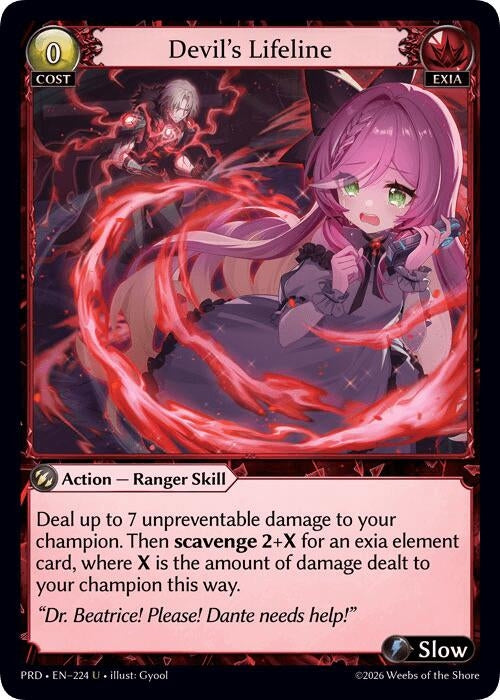 Devil's Lifeline (Interference Curio Foil) (224) (.asphodel/paradise) (PRD)