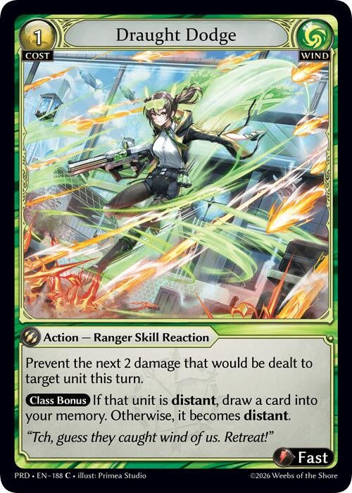 Draught Dodge (Interference Curio Foil) (188) (.asphodel/paradise) (PRD)