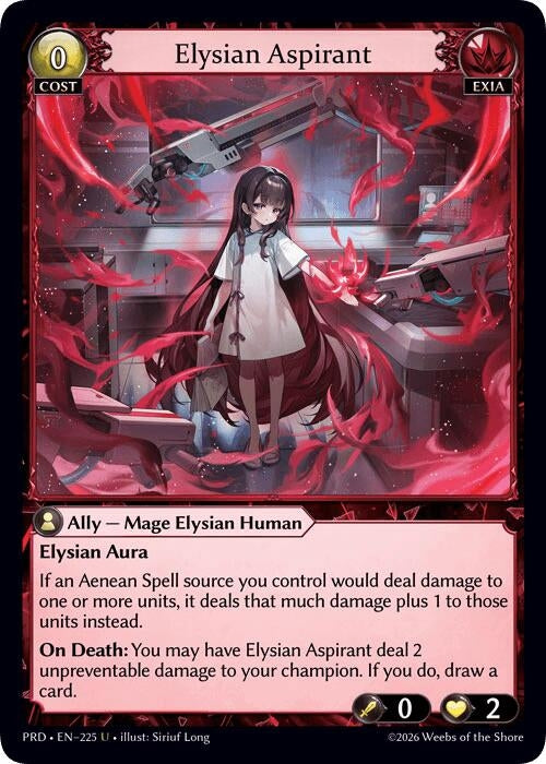 Elysian Aspirant (Interference Curio Foil) (225) (.asphodel/paradise) (PRD)