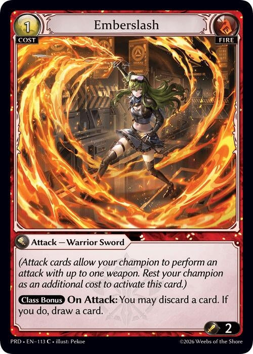 Emberslash (Interference Curio Foil) (113) (.asphodel/paradise) (PRD)