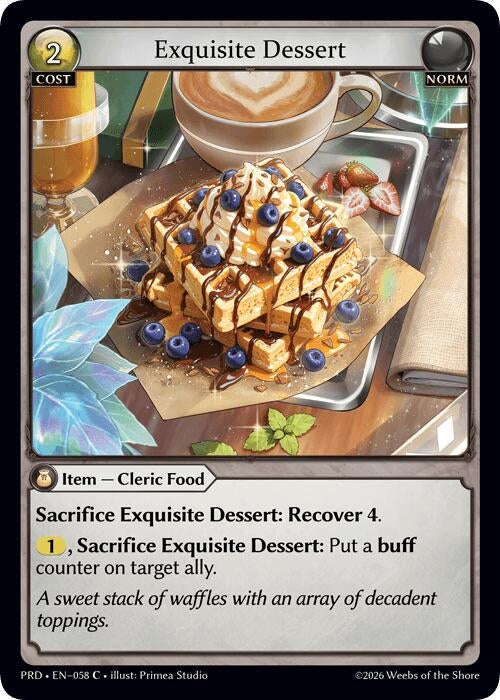 Exquisite Dessert (Interference Curio Foil) (058) (.asphodel/paradise) (PRD)