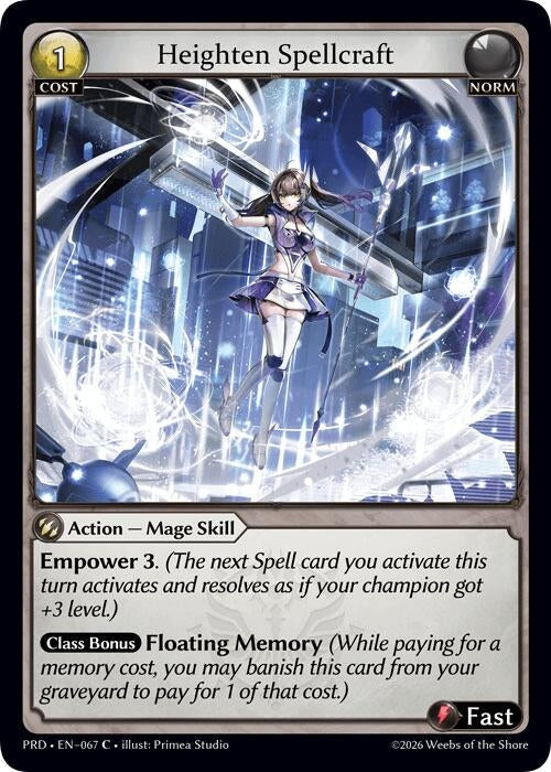 Heighten Spellcraft (Interference Curio Foil) (067) (.asphodel/paradise) (PRD)