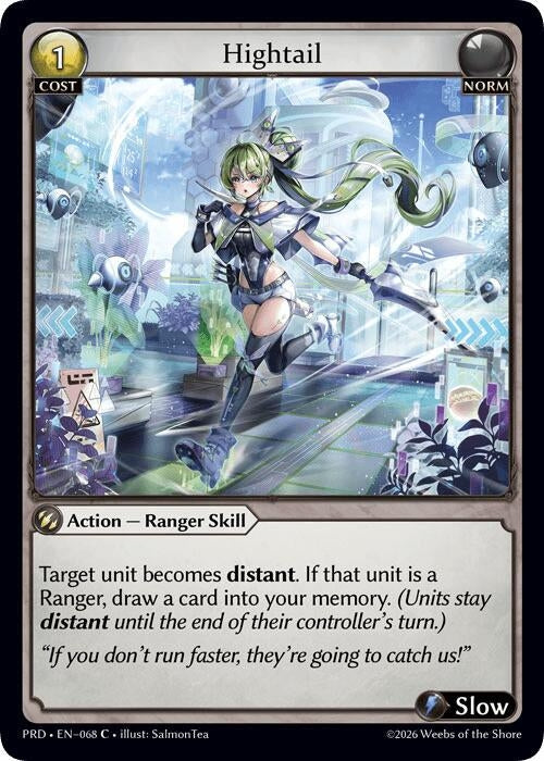 Hightail (Interference Curio Foil) (068) (.asphodel/paradise) (PRD)