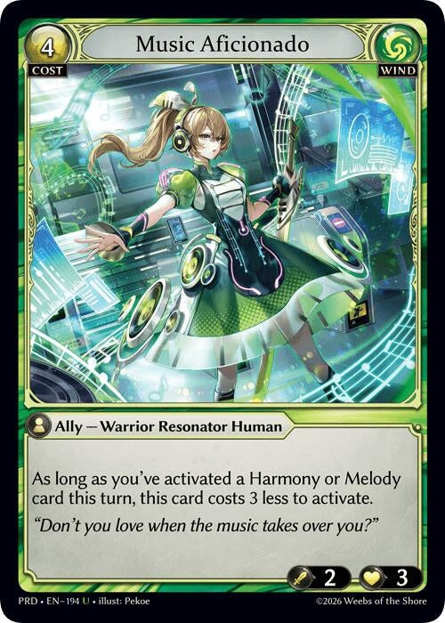 Music Aficionado (Interference Curio Foil) (194) (.asphodel/paradise) (PRD)