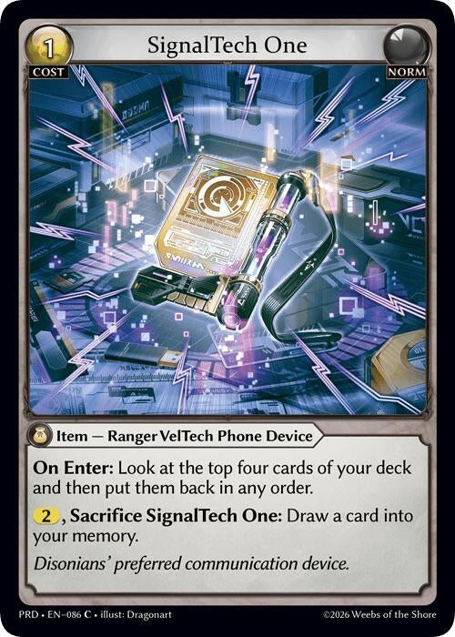 SignalTech One (Interference Curio Foil) (086) (.asphodel/paradise) (PRD)