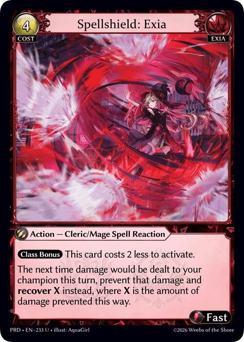 Spellshield: Exia (Interference Curio Foil) (233) (.asphodel/paradise) (PRD)