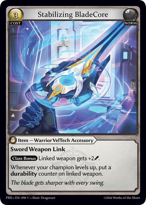 Stabilizing BladeCore (Interference Curio Foil) (090) (.asphodel/paradise) (PRD)