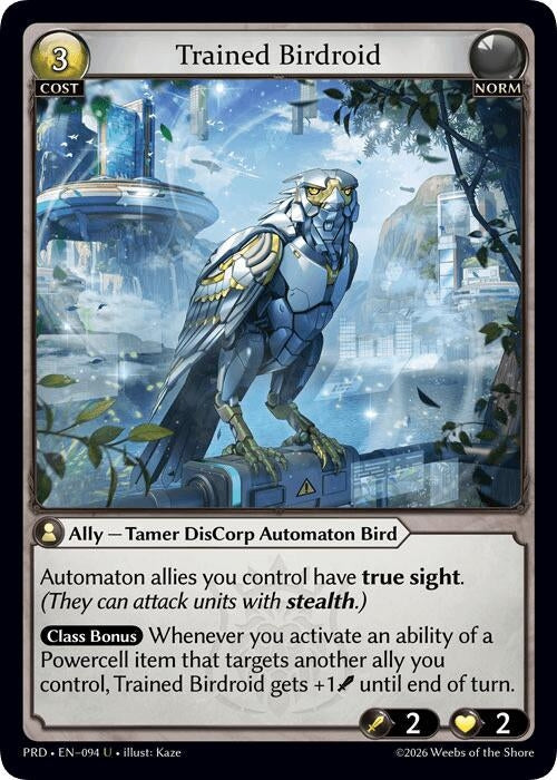 Trained Birdroid (Interference Curio Foil) (094) (.asphodel/paradise) (PRD)