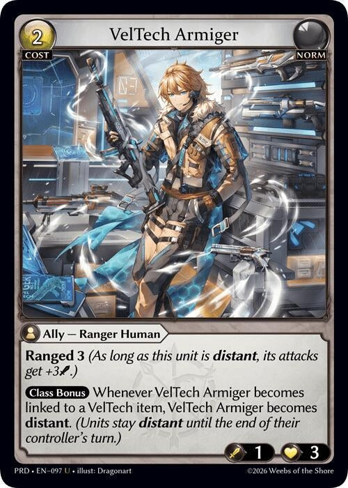 VelTech Armiger (Interference Curio Foil) (097) (.asphodel/paradise) (PRD)