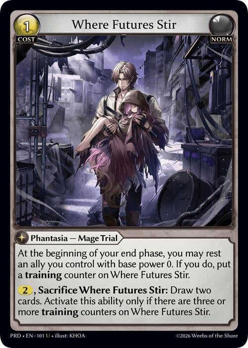 Where Futures Stir (Interference Curio Foil) (101) (.asphodel/paradise) (PRD)