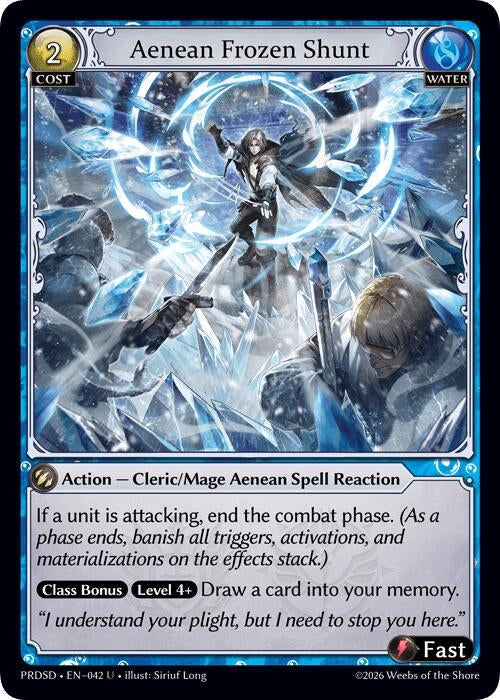 Aenean Frozen Shunt (042) (.asphodel/paradise Starter Decks) (PRDSD)