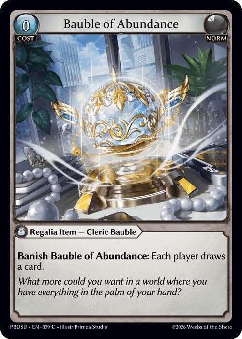 Bauble of Abundance (009) (.asphodel/paradise Starter Decks) (PRDSD)
