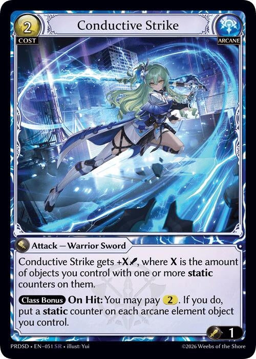 Conductive Strike (051) (.asphodel/paradise Starter Decks) (PRDSD)