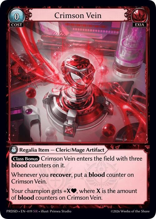 Crimson Vein (019) (.asphodel/paradise Starter Decks) (PRDSD)
