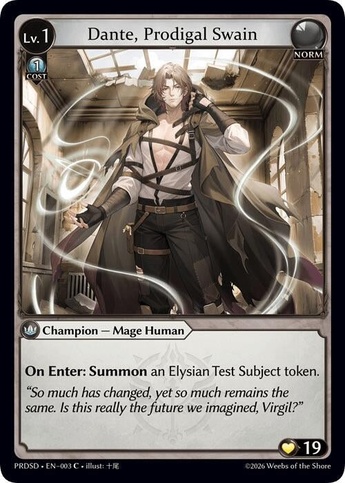 Dante, Prodigal Swain (003) (.asphodel/paradise Starter Decks) (PRDSD)