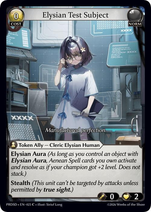 Elysian Test Subject (025) (.asphodel/paradise Starter Decks) (PRDSD)