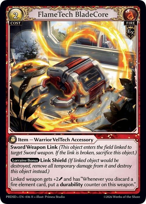 FlameTech BladeCore (036) (.asphodel/paradise Starter Decks) (PRDSD)