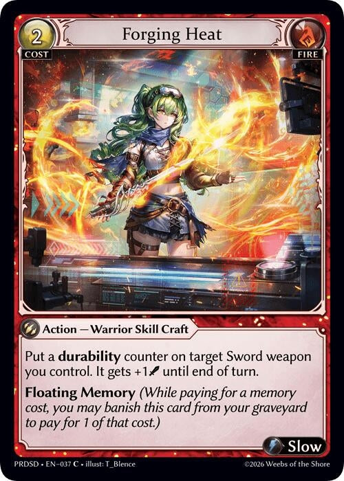 Forging Heat (037) (.asphodel/paradise Starter Decks) (PRDSD)