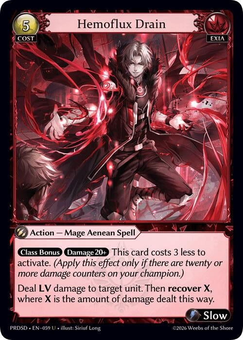 Hemoflux Drain (059) (.asphodel/paradise Starter Decks) (PRDSD)